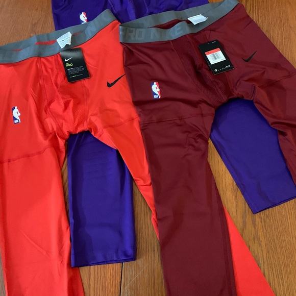 Nike NBA Pro Player Issued 3/4 Compression Pants Mens AT9764 Rare Basketball - Picture 4 of 5
